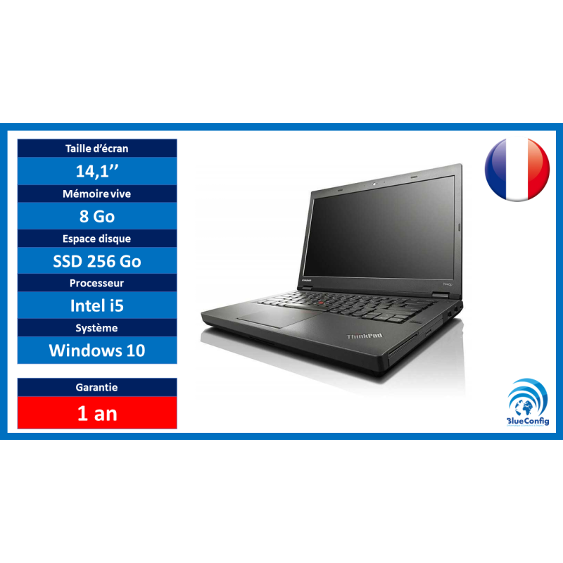 OCCASION - Ordinateur portable Lenovo Thinkpad T540P - 15.6 / i5 / 8Go / 256SSD